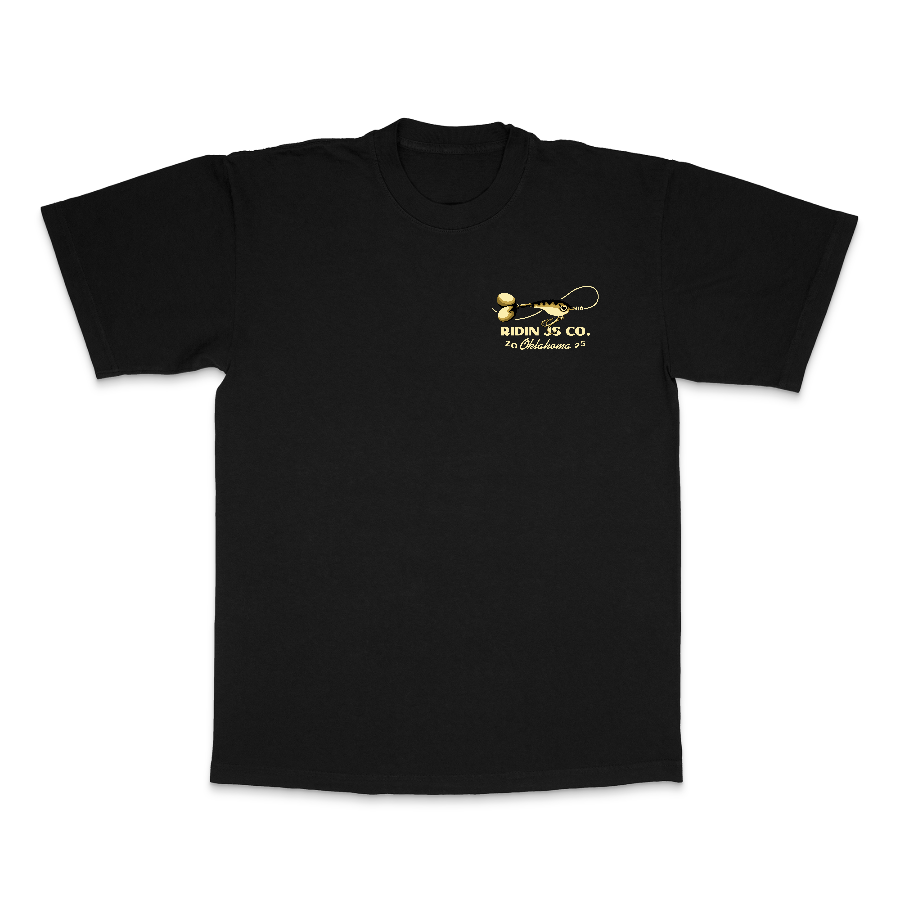 Oklahoma Bass Lure T-Shirt by Ridin Js Co Secondary image