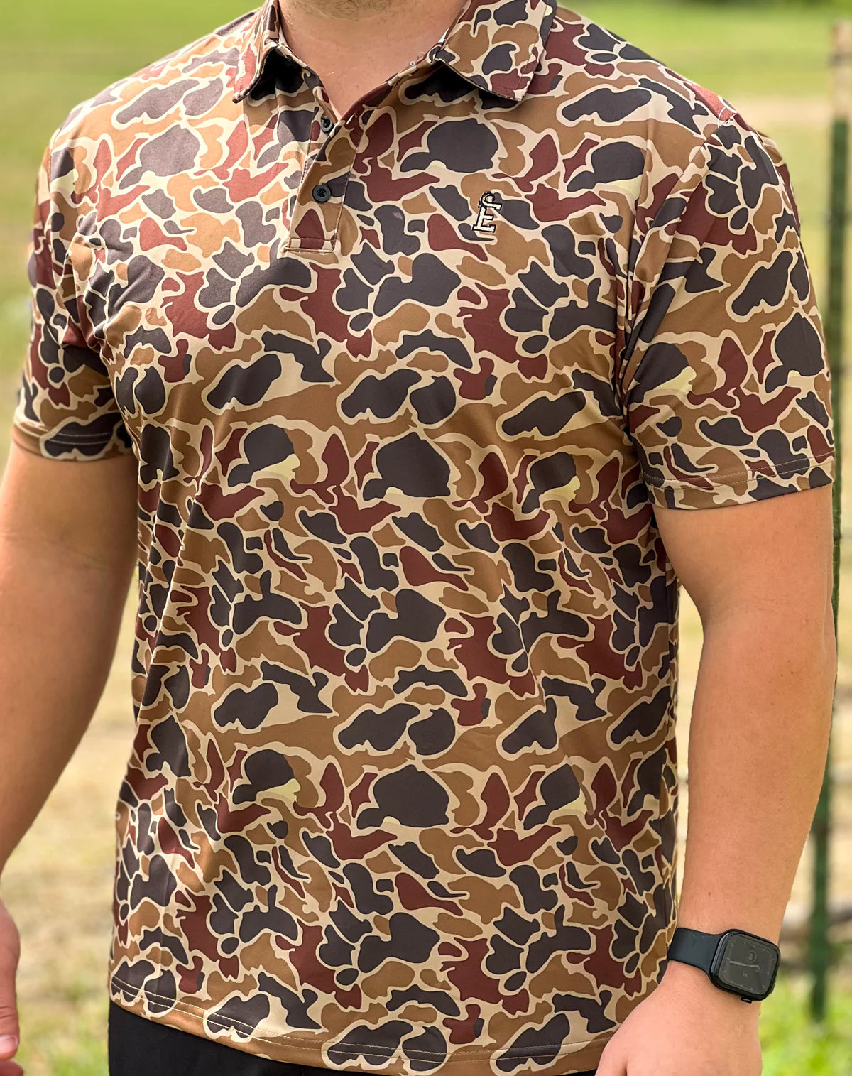 Mens Duck Camo Polo