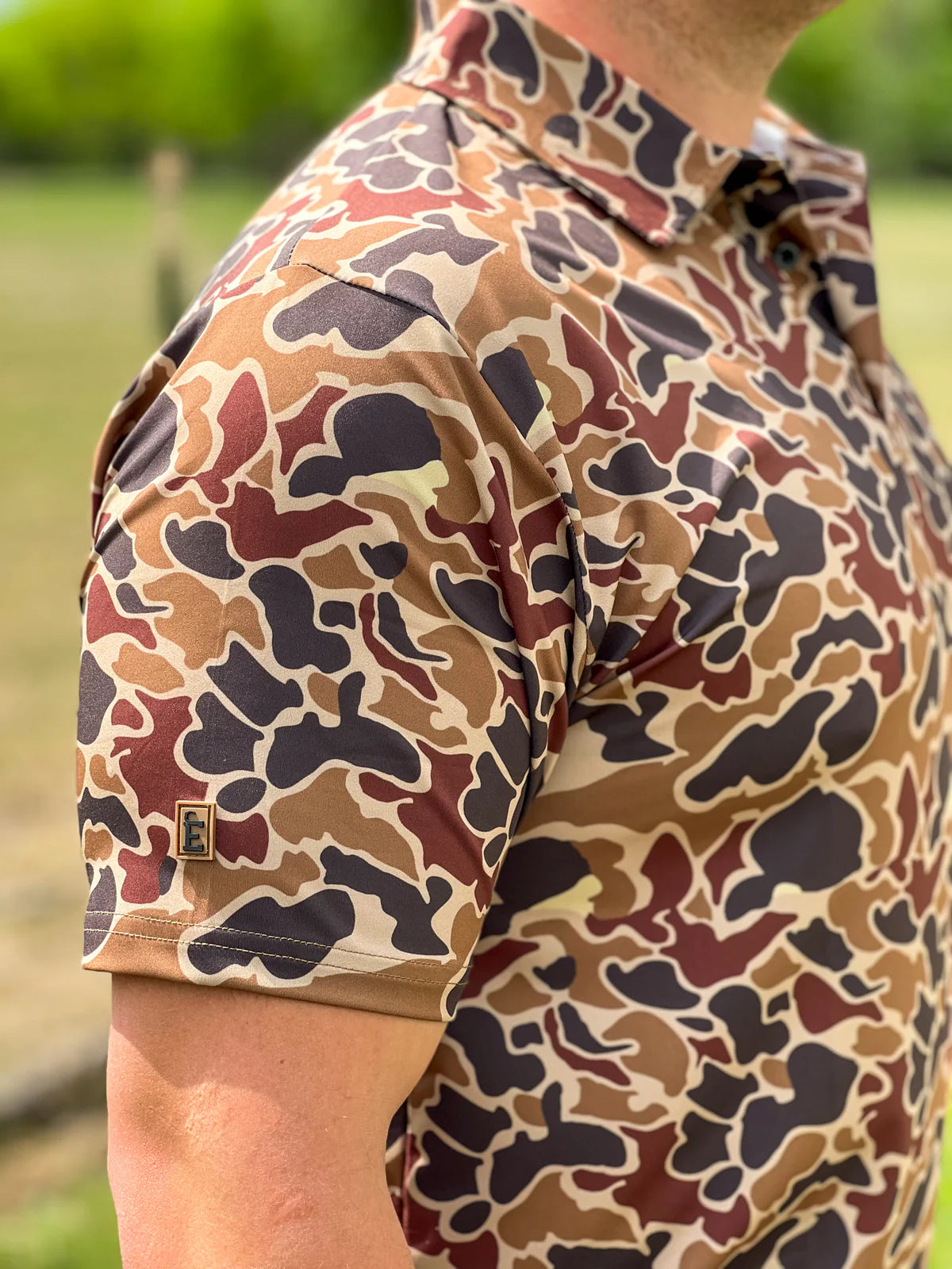 Mens Duck Camo Polo Secondary image