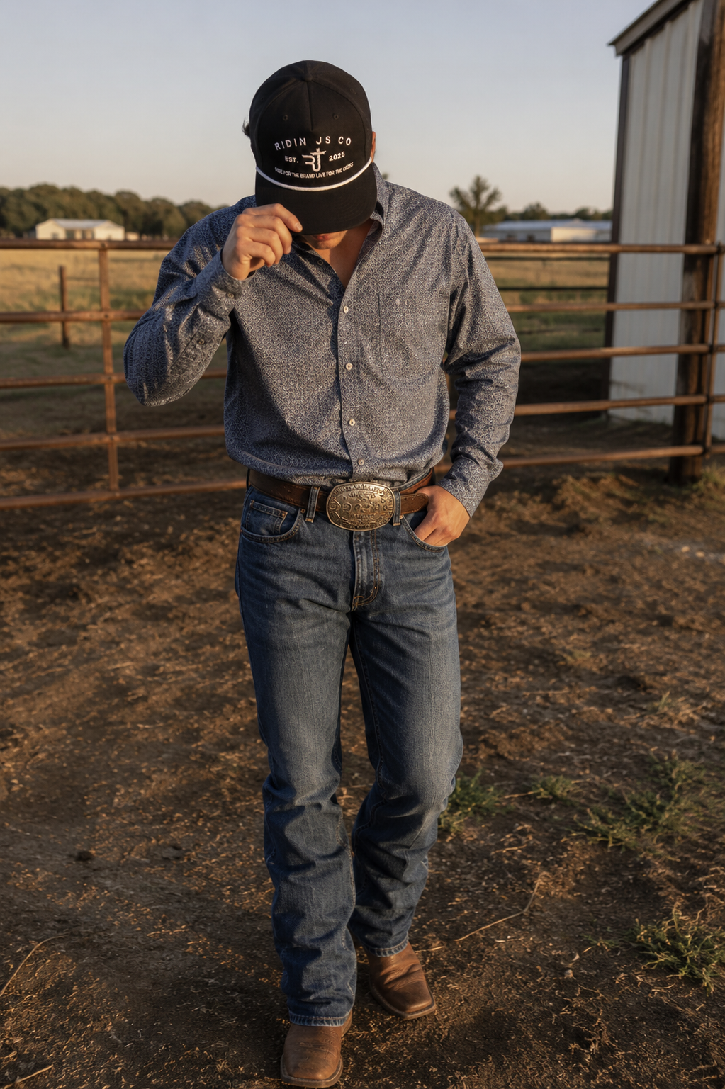 Ridin Js Co Black Umpqua Rope Hat | Ride for the Brand. Live for the Cross PREORDER