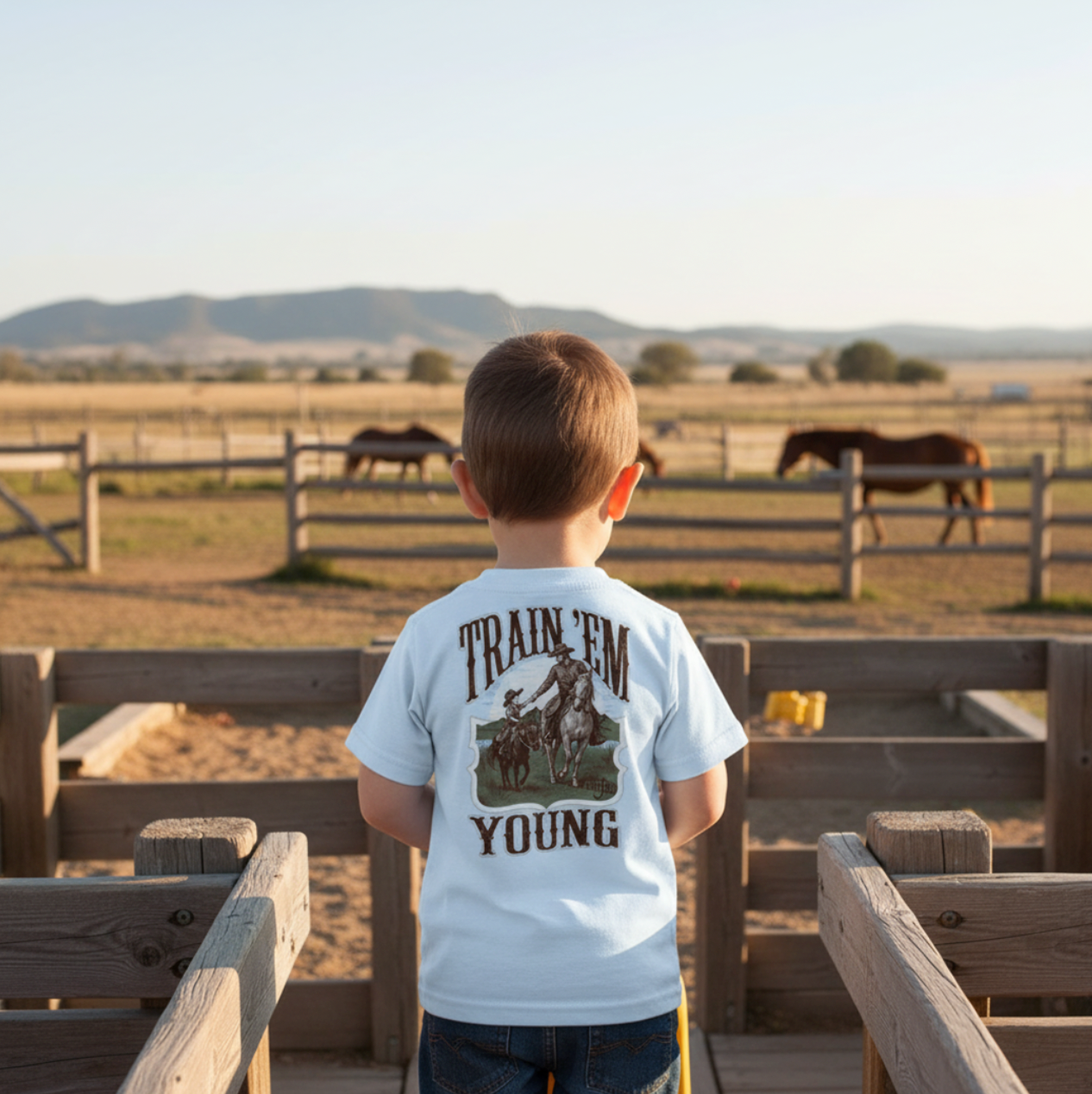 Train Em Young Toddler t-shirt Main image