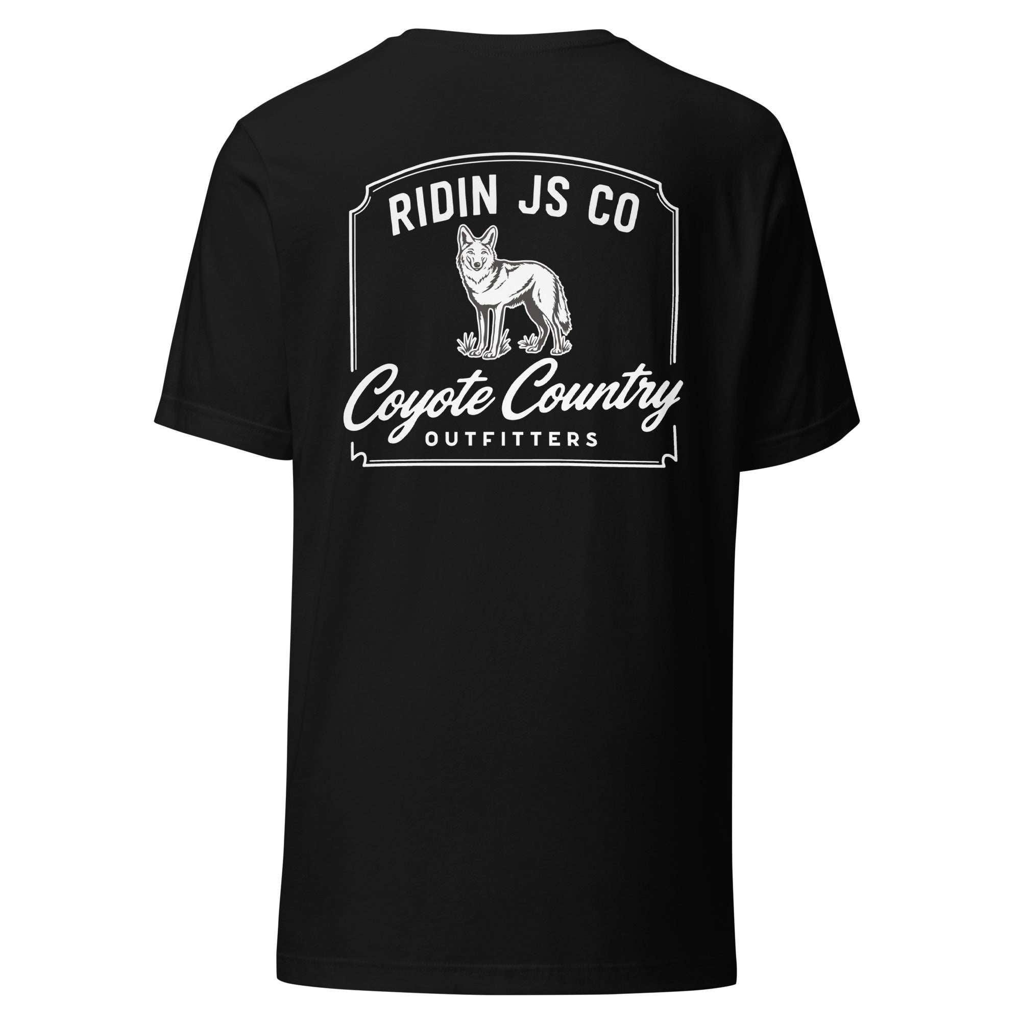 Western Graphic T-Shirt | Ridin Js Co. Coyote Country Outfitters Tee — ESTD 2025 Secondary image